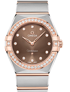 Omega Constellation Co-Axial Master Chronometer 28mm Steel Sedna Gold Brown Dial 131.25.28.60.63.001