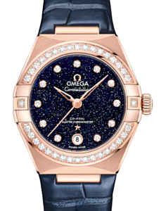 Omega Constellation Co-Axial Master Chronometer 29mm Sedna Gold Blue Dial 131.58.29.20.53.003