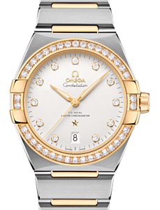 Omega Constellation Co-Axial Master Chronometer 39mm Steel Yellow Gold Silver Dial 131.25.39.20.52.002