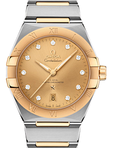 Omega Constellation Co-Axial Master Chronometer 39mm Steel Yellow Gold Champagne Dial  131.20.39.20.58.001