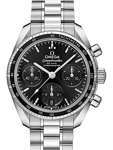 Omega Speedmaster 38 Co-Axial Chronograph Stainless Steel Black Dial 324.30.38.50.01.001 - BRAND NEW