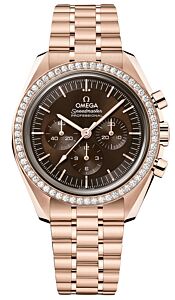 Omega Speedmaster Moonwatch Professional Chronograph 42mm Sedna Gold/Diamonds Brown Dial 310.55.42.50.13.001