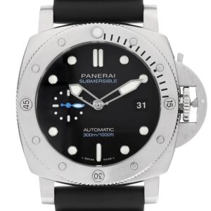 Panerai Submersible QuarantaQuattro Steel Black Dial PAM01596
