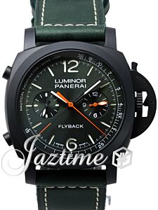 Panerai Luminor Chrono Flyback Black Ceramic Green Dial 44mm PAM01498 - BRAND NEW