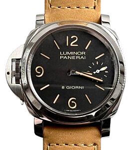 Panerai Luminor Destro Otto Giorni 44mm Black Dial PAM01655