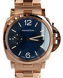 Panerai Luminor Due TuttoOro Goldtech 38mm Blue Dial PAM01182 - BRAND NEW
