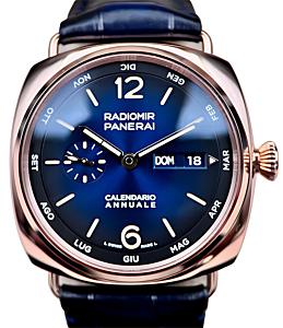 Panerai Radiomir Annual Calendar Goldtech 45mm Blue Dial PAM01363 - BRAND NEW