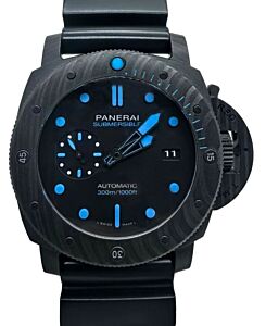 Panerai Submersible Carbotech 47mm Black Dial Blue Accents PAM02616