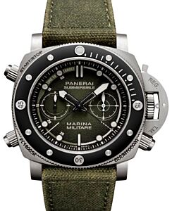 Panerai Submersible Chrono Marina Militare Experience Edition 47mm Green Dial PAM01699 - BRAND NEW