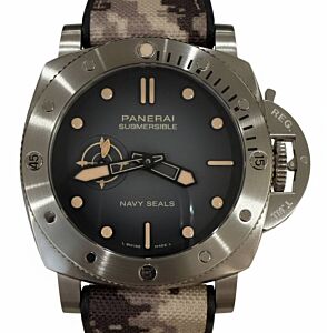 Panerai Submersible QuarantaQuattro Navy SEALs 44mm Black Dial PAM01518