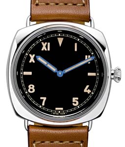 Panerai Radiomir 1936 Stainless Steel 47mm Black Dial Leather Strap PAM00249