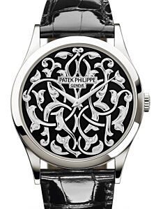 Patek Philippe Calatrava Volutes And Arabesques Platinum Black Dial 5088/100P-001 - BRAND NEW