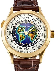 Patek Philippe Complications World Time Yellow Gold Cloisonné Enamel  Dial 5231J-001 - BRAND NEW