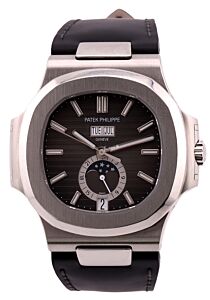 Patek Philippe Nautilus Annual Calendar Moon Phases Stainless Steel Black Dial 5726A-001 