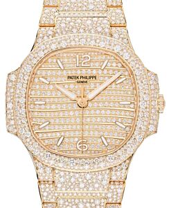 Patek Philippe Nautilus Ladies Rose Gold/Diamond Paved 7118/1450R-001 - BRAND NEW