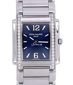 Patek Philippe Twenty~4 Ladies Blue Sunburst Dial Stainless Steel 4910/1200A-001 - BRAND NEW