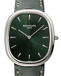 Patek Philippe Golden Ellipse White Gold Olive Green Dial 3738/100G-014 - BRAND NEW