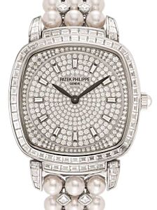 Patek Philippe Gondolo Ladies White Gold Diamond Set Dial 7042/100G-010