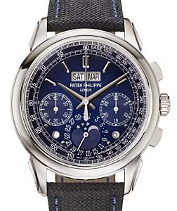 Patek Philippe Grand Complications Chronograph Perpetual Calendar Platinum Blue Dial 5270P-016 - BRAND NEW