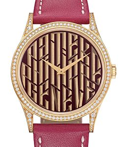 Patek Philippe Rare Handcrafs Calatrava "Pink Typography" Rose Gold/Diamonds 5077/100R-068 - BRAND NEW