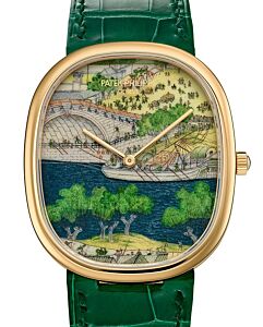 Patek Philippe Rare Handcrafs Golden Ellipse "Festivities by the River" Yellow Gold 5738/50J-015 - BRAND NEW