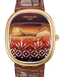 Patek Philippe Rare Handcrafs Golden Ellipse "On The Rocks" Yellow Gold 5738/50J-012 - BRAND NEW