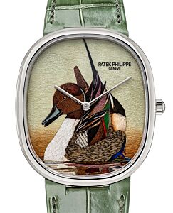 Patek Philippe Rare Handcrafs Golden Ellipse "Northern Pintail" White Gold 5738/50G-047 - BRAND NEW