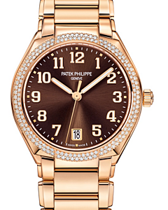 Patek Philippe Twenty~4 Ladies Rose Gold Brown Sunburst 7300/1200R-001 - BRAND NEW