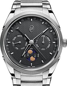Parmigiani Fleurier Tonda PF Gregorian Annual Calendar Steel Platinum Warm Grey PFC907-1020001-100182
