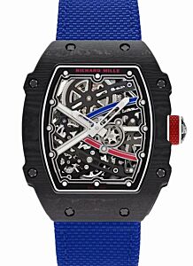 Richard Mille Extra Flat Sebastien Ogier France Carbon TPT White Blue Red RM 67-02