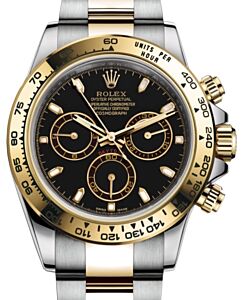 Rolex Daytona Yellow Gold/Steel Black Dial Oyster Bracelet 116503