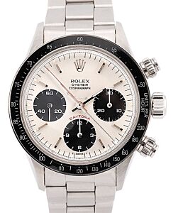 Rolex Cosmograph Daytona Vintage Steel 37mm Silver Dial 6263 - PRE OWNED