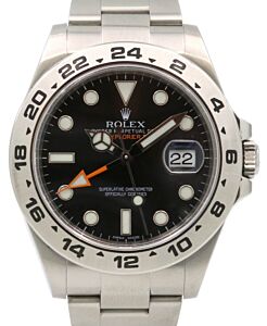 Rolex Explorer II Steve McQueen 216570 Men's 42mm Black Stainless Steel Oyster - PRE-OWNED