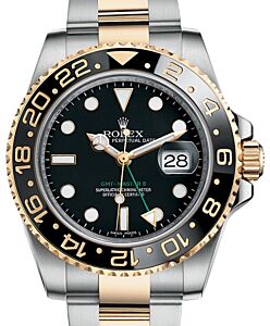 Rolex GMT-Master II Yellow Gold/Steel Black Dial & Ceramic Bezel Oyster Bracelet 116713LN - BRAND NEW