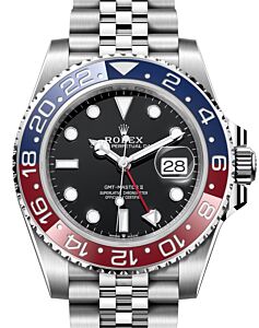 Rolex GMT-Master II "Pepsi" Steel Black Dial Jubilee Bracelet 126710BLRO - BRAND NEW