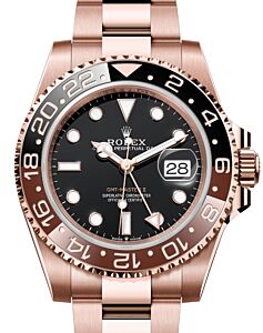 Rolex GMT-Master II "Root Beer" Rose Gold Black Dial Oyster Bracelet 126715CHNR - BRAND NEW