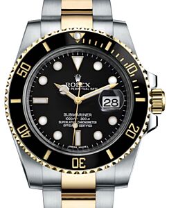 Rolex Submariner Date Yellow Gold/Steel 40mm Black Dial 116613LN - BRAND NEW