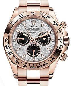 Rolex Daytona Rose Gold Meteorite Dial Oyster Bracelet 116505 - BRAND NEW