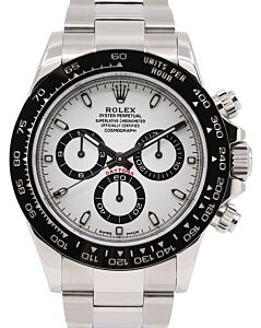 Rolex Daytona Steel Ceramic "Panda" White Dial 116500LN - PRE-OWNED 