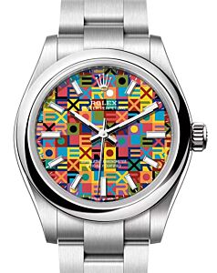 Rolex Oyster Perpetual 31 Steel Multicoloured Jubilee Motif Dial 277200 - BRAND NEW