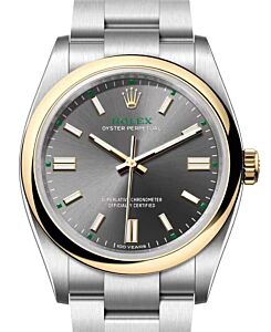 Rolex Oyster Perpetual 36 "100 Years" Yellow Gold/Steel Slate Index Dial 126003 - BRAND NEW