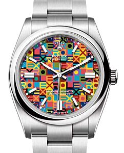Rolex Oyster Perpetual 36 Steel Multicoloured Jubilee-Motif Dial 126000 - BRAND NEW