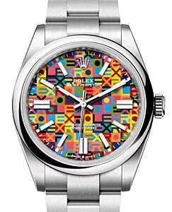 Rolex Oyster Perpetual 41 Steel Multicoloured Jubilee-Motif Dial 134300 - BRAND NEW