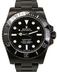 Rolex Submariner Stainless Steel PVD 40mm Black Dial 114060 - PRE-OWNED 