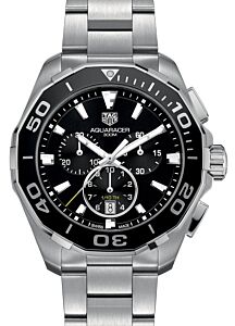 Tag Heuer Aquaracer Stainless Steel Black Index Dial & Stainless Steel Bracelet CAY111A.BA0927 - BRAND NEW