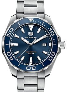 Tag Heuer Aquaracer Stainless Steel Blue Index Dial & Stainless Steel Bracelet WAY101C.BA0746 - BRAND NEW