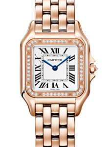 Panthere de Cartier Medium Quartz Rose Gold Silver Dial WJPN0088 - BRAND NEW