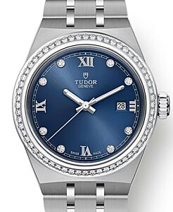 Tudor Royal Steel Diamond Set Blue Dial M28323-0002