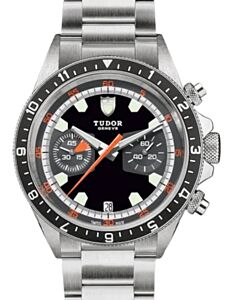 Tudor Sport Watches Heritage Chrono Stainless Steel 42mm Black/Grey Dial Bracelet M70330N-0005 - BRAND NEW