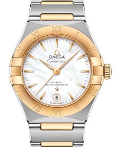 Omega Constellation Co-Axial Master Chronometer 29mm Steel Yellow Gold Mother of Pearl Dial 131.20.29.20.05.002